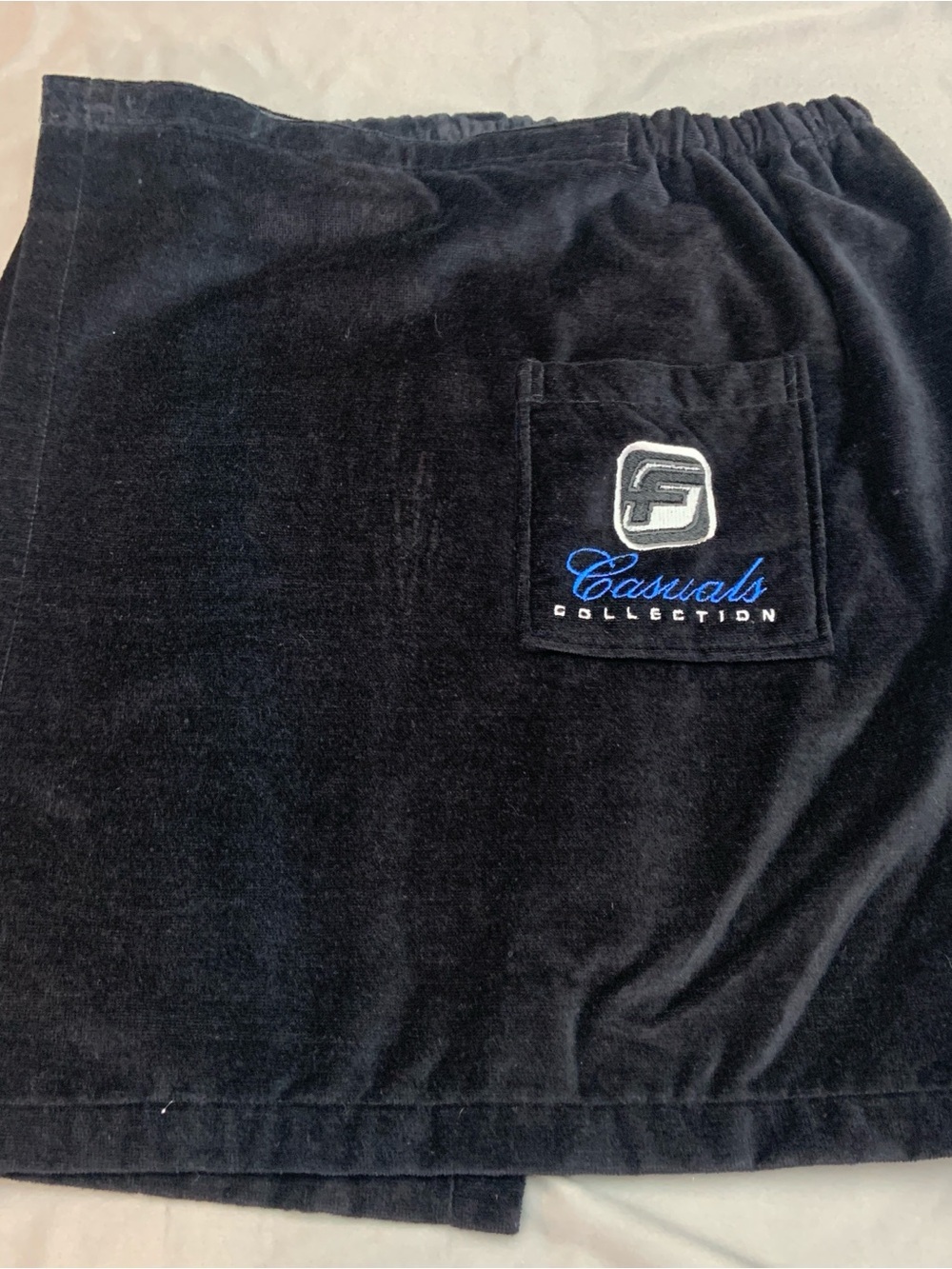 FUBU Black Velour Skirt with Branded Tags